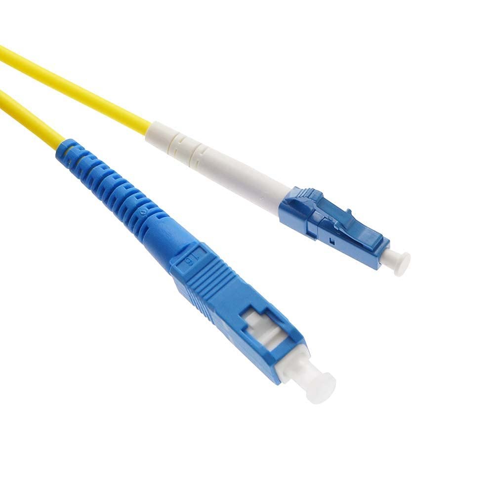 10m LC/UPC-SC/UPC Singlemode Simplex LSZH 3.0mm Fiber Optic Patch Cable