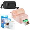 HP Sprocket Panorama Instant Portable Color Label & Photo Printer (Pink) Starter Bundle with case Zink roll view 1