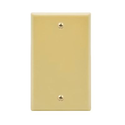 Blank Wall Plate Ivory Smooth Face