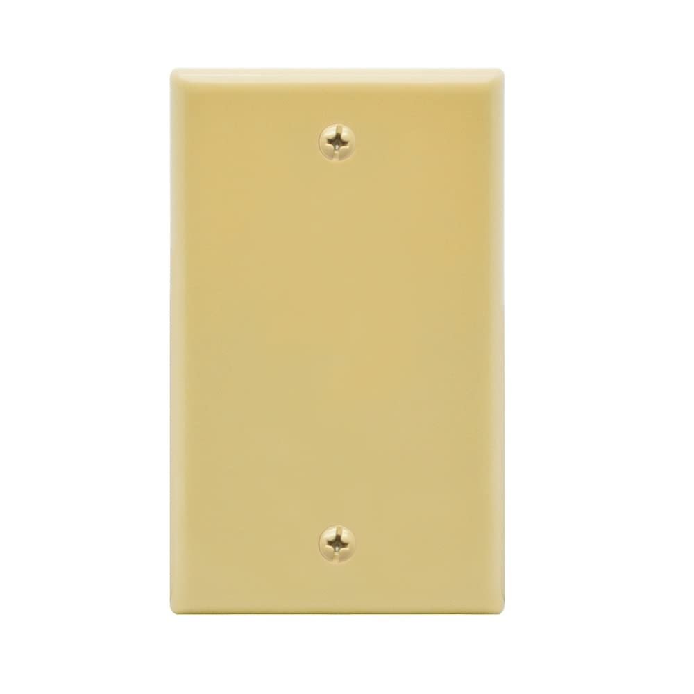 Blank Wall Plate Ivory Smooth Face