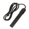 6Ft 6-Outlet Surge Protector 14AWG/3, 15A, 90J Black view 1