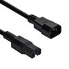 3Ft Power Cord C14 to C15 Black/SJT 14/3 view 1