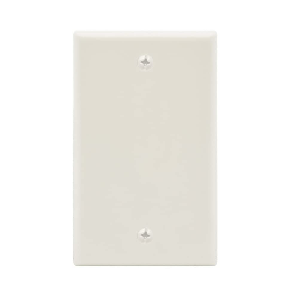 Blank Wall Plate White Smooth Face