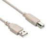 10Ft A-Male to B-Male USB2.0 Cable Ivory view 1
