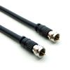 12Ft F-Type Screw-on RG6 Cable Black view 1