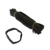 9" Hook and Loop Strap 1/2" Width Black, 50pc Pack view 1