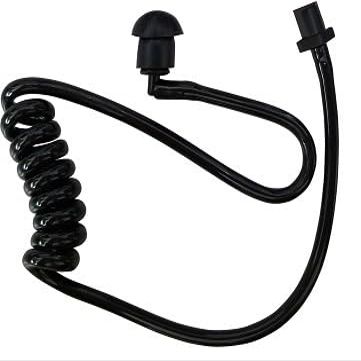 PRYME-(RA-C101199-TC-BLK-5)-Black Acoustic Tube Earphone Repair Kit - Includes Acoustic Tube, Rubber Earbud, and Elbow; Twist Connect (TC) - (5 Pack)