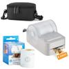 HP Sprocket Panorama Instant Portable Color Label & Photo Printer (Grey) Starter Bundle with case Zink roll view 1