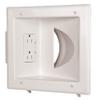 Recessed Media Plate with Duplex Receptacle view 1