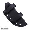 HolsterSmith DIY Sheath Making Kit - 1-Piece Design - KYDEX - P1 Texture - Black - IWB SoftLoops (Black) - (w/Mounting Hardware) view 2