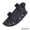 HolsterSmith DIY Sheath Making Kit - 1-Piece Design - KYDEX - P1 Texture - Black - IWB SoftLoops (Black) - (w/Mounting Hardware) view 3