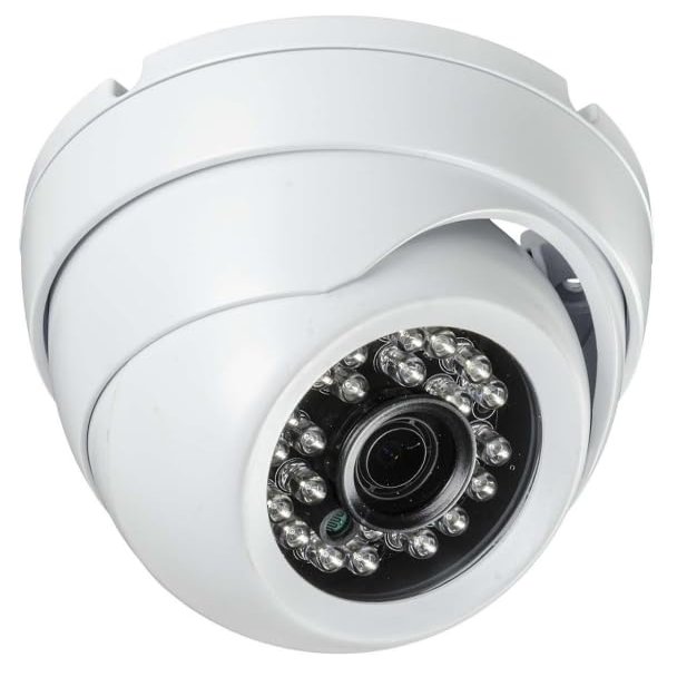 Eyemax HD TVI 1080P 2MP Eyeball Camera in/Outdoor TIB-0022 Series White 2.8mm Wide Fixed Lens 12V DC, TIB-0022 White Color