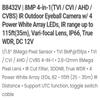Eyemax TIB-B8432V HD-TVI 5MP Eyeball Night Vision Camera 2.8-12mm Vari Focal Lens in/Outdoor use White Color view 2