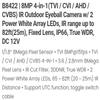Eyemax TIB-B8422 8MP 4K UHD Eyeball Night Vision Camera 3.6mm Fixed Lens in/Outdoor use Dark Gray Color 12V DC view 2