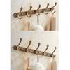 Coat Rack Antique Coat Racks, European Row Hooks, Retro Hooks, Clothes Living Room Wall Hanging Bathroom Wardrobe Door Coat Hook Wall Hooks (Color : B, Size : 5 Hook) view 3