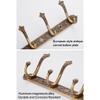 Coat Rack Antique Coat Racks, European Row Hooks, Retro Hooks, Clothes Living Room Wall Hanging Bathroom Wardrobe Door Coat Hook Wall Hooks (Color : B, Size : 5 Hook) view 4