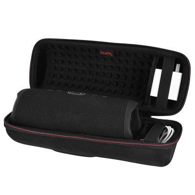 ZUJFPL EVA Hard Case Compatible with JBL Charge 5 / Charge 4 Bluetooth Portable SpeakerFit for JBL Charge 4 / Charge 5 Premium Travel Protective Carrying Storage Bag(Black)