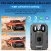 SYDYAM 4K Body Camera, 64GB Body Cam with Two 2350mAh Batteries Work 13-15H, Waterproof IP68 H.265 Video Code, Body Camera with Audio and Video Recording for Police Hiking Security Patrol view 4