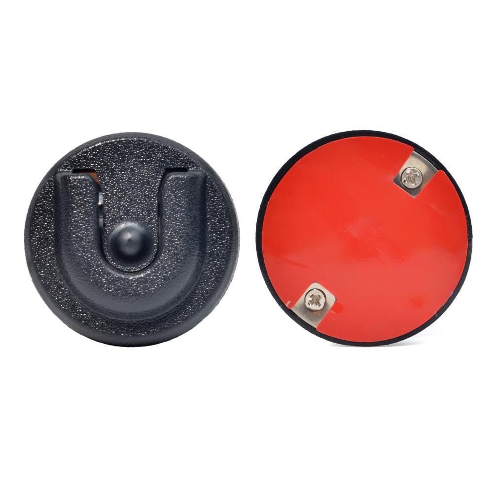 Universal Ham CB Radio Microphone Hanger, Round Knob Mic Holder Mount with Adhesive Back for QYT Kenwood Motorola YAESU ICOM MH-48 MH67 KMC35 KMC30 RMN5052A Mic Speaker