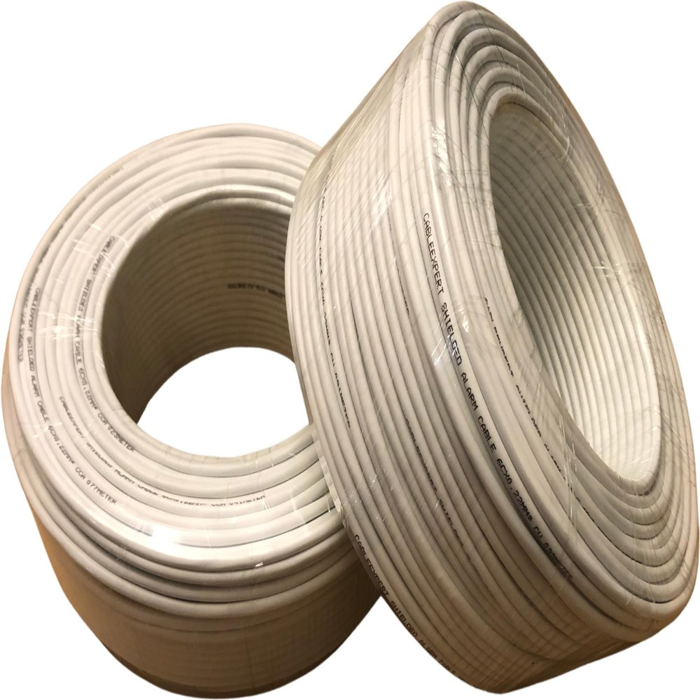 24/6 24AWG 6conductors (6X0.22sq mm) CCA Alarm Cable Security Cable, Thermostat Wire, Alarm Control Cable, Copper Clad Aluminum, for Fire/Sound/Security BurglarShield Wire, Station Wire 328ft White