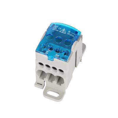 1Pcs UKK160A UKK-160A Junction 1 in 6 Out Universal Wire Electrical Connector Din Rail Terminal Block Power Distribution Box
