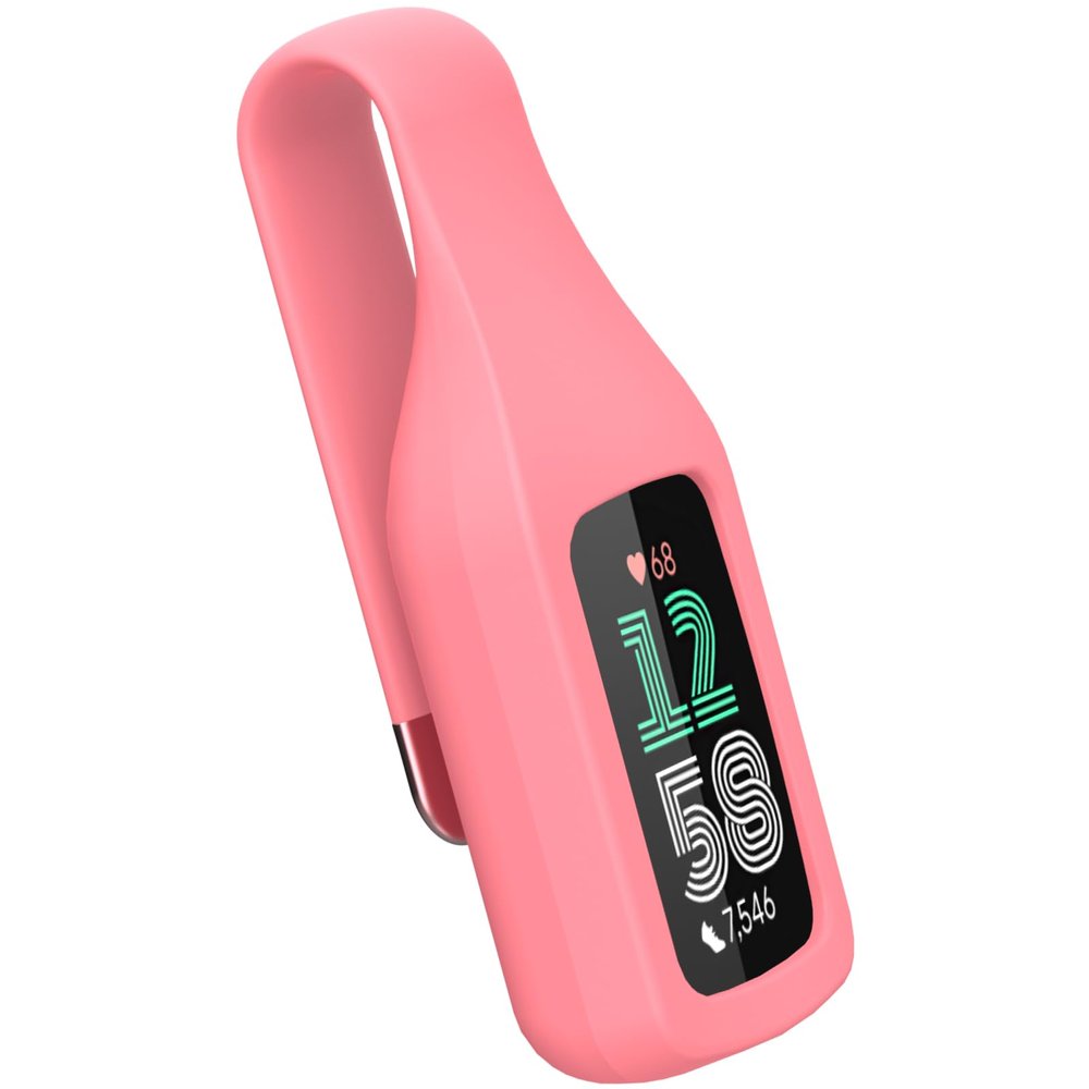 BLIKEJIN Clip Holder Accessory for Fitbit Charge 6 Replacement Wristband (Desert Rose)