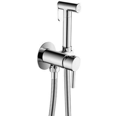 Chrome Bidet Sprayer for Toilet, Full Pressure Leakproof Cloth Diaper Sprayer for Baby, Bathroom Brass Handheld Bidet Sprayer Set