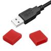 Jiozermi Silicone USB Cap Port Cover, Red, 10pcs view 1
