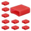 Jiozermi Silicone USB Cap Port Cover, Red, 10pcs view 4