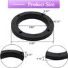 Mairuker 2 Pack 4 inch Speaker Spacer Ring Adapter Black ABS Plastic, 4'' Universal Subwoofer Speaker Spacers for Auto Cars, Boats, Trucks, and More view 2