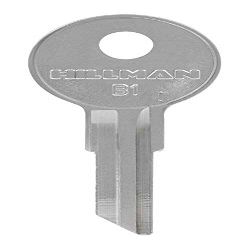 Hillman Automotive Key Blank Single Sided for Briggs
