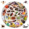 100 PCS Insect Stickers Cartoon Bug Stickers for Laptop Water Bottle Computer Refrigerator Luggage Phone Case Bicycle Teens (Insect) view 1