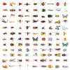 100 PCS Insect Stickers Cartoon Bug Stickers for Laptop Water Bottle Computer Refrigerator Luggage Phone Case Bicycle Teens (Insect) view 2