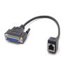 Elecbee RJ45 Female to DB25 Female Null Modem Cable 0.3M view 1