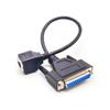 Elecbee RJ45 Female to DB25 Female Null Modem Cable 0.3M view 2