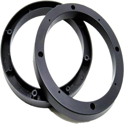 Mairuker 2PCS 6.5'' Black Plastic Speaker Spacer Adaptor Ring Mounting Bracket, 6.5 inches Dia Speaker Spacer Rings for Cars, Boats, Trucks, and More