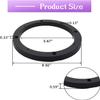Mairuker 2PCS 6.5'' Black Plastic Speaker Spacer Adaptor Ring Mounting Bracket, 6.5 inches Dia Speaker Spacer Rings for Cars, Boats, Trucks, and More view 2