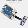 Mini Base Board (B) for Raspberry Pi Compute Module 4 Lite/eMMC Series Module,Onboard Dual MIPI CSI Camera Ports/DSI/RTC/FAN/HDMI/USB/RJ45 Gigabit Ethernet/TF Card Slot/M.2 Slot Connectors view 2