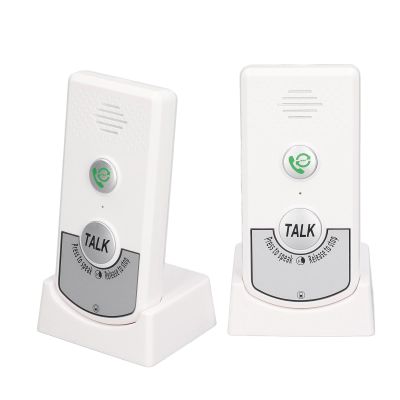WOOXGEHM Wireless Intercom Doorbell, Two Way Portable Intercom with A and B Channels and Three Volumes for Home and Office, Home Doorbell Sturdy Intercom Kit(White)