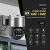 4MP 4mm-12mm 8X Zoom Dual-Lens Dual-Light Source WiFi Indoor Security Camera Full Color Night Vision Human Motion Detection Two-Way Audio Home Pan 355 Tilt 90 PTZ Smart Surveillance Camera view 2