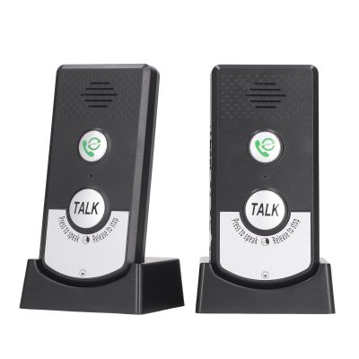 WOOXGEHM Wireless Intercom Doorbell, Two Way Portable Intercom with A and B Channels and Three Volumes for Home and Office, Home Doorbell Sturdy Intercom Kit(Black)