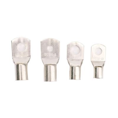 5pcs SC Type Wire Nose Terminal SC6 SC10 SC16 Bare Copper Block Lugs Hole ID 6mm 8mm 10mm Crimp Cable End Connector (Color : SC50, Size : Hole ID 6MM)