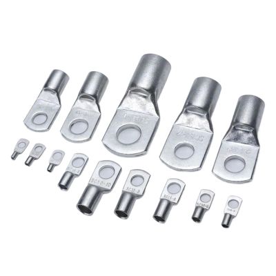 CLENEA 10Pcs SC Type Wire Nose Terminal Crimp Cable Connector Kit 16-6 SC25-6/35-6 Hole Tinned Copper Seamless Tubular Lugs Lock up (Color : 10pcs SC25-10)