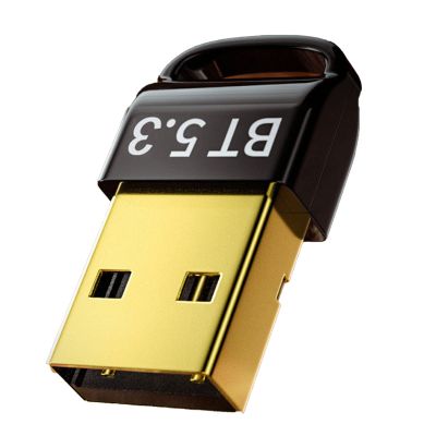 5.3 Blue Tooth Adapter,No Driver Mouse Keyboard Transmitter USB Dongle Receiver for PC Computer,Wireless Transfer for Headphones,Speakers,Keyboard,Mouse and Printers