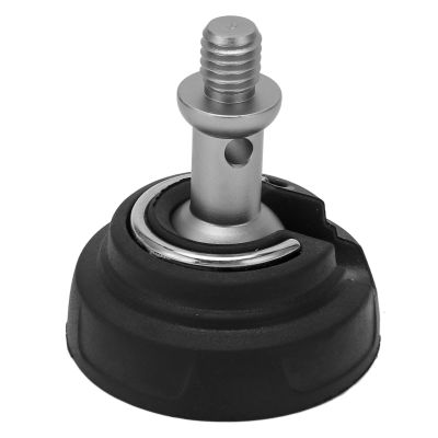 Stainless Steel Tripod Foot Pad, Non Slip Rubber, 50mm Diameter, Replacement for Camera Tripods
