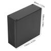 40 * 110 * 100mm Black Metal Junction Box Waterproof Aluminium Case PCB Project Instrument Amplifier Enclosure Electronic Housing view 4