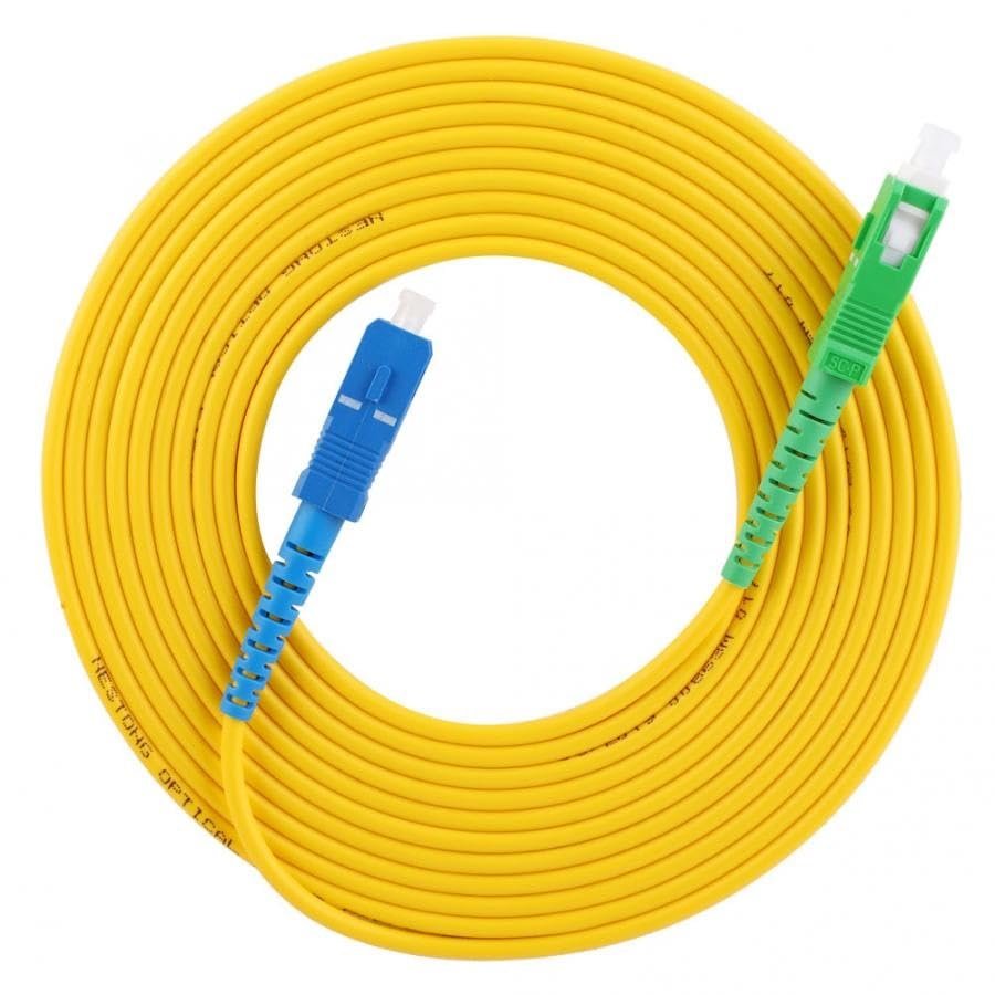 15m/20m Single Mode Fiber Jumper Optical Fiber Patch Cord SC/UPC for Fiber Optical Communication Instruments CATV (Size : 15m)