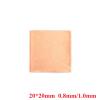 10Pcs 0.8mm Or 1.0mm Thick Copper Metal Sheet, Laptop Copper Strip, Copper Strip, Gasket Heat Sink for GPU CPU Graphics Chip Memory Cooling (Color : 1.0mm) view 4