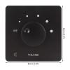 50W Volume Control with 5 Gears Tuning Knob, Lossless Sound, Flame Retardant PC, Easy Wiring, Large Panel Design for Home Speakers (Black) view 2