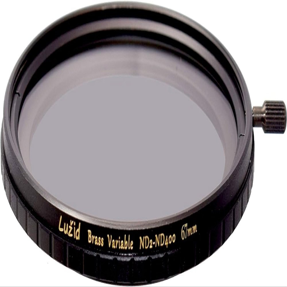 LUID 67mm Vari ND ND2-ND400 MC Filter Schott B270 Glass Brass Frame Multi-Coated 1 Stop to 8.5 Stops Anti-Vignetting 67 Luzid